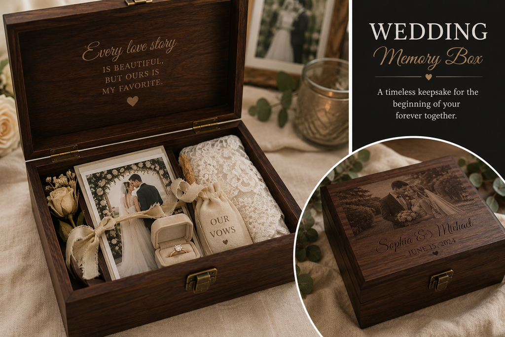 Large Wooden Memory Box