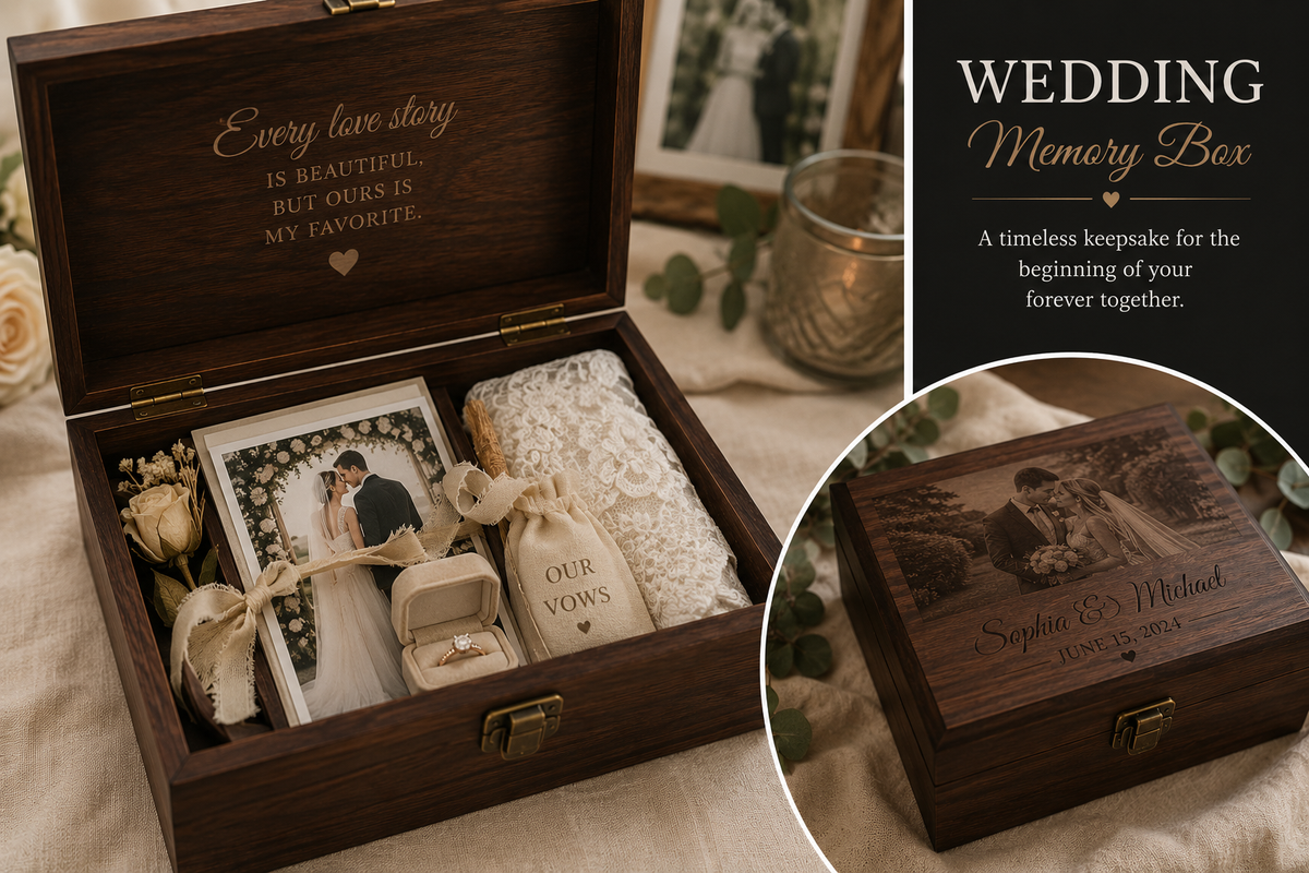 Large Wooden Memory Box