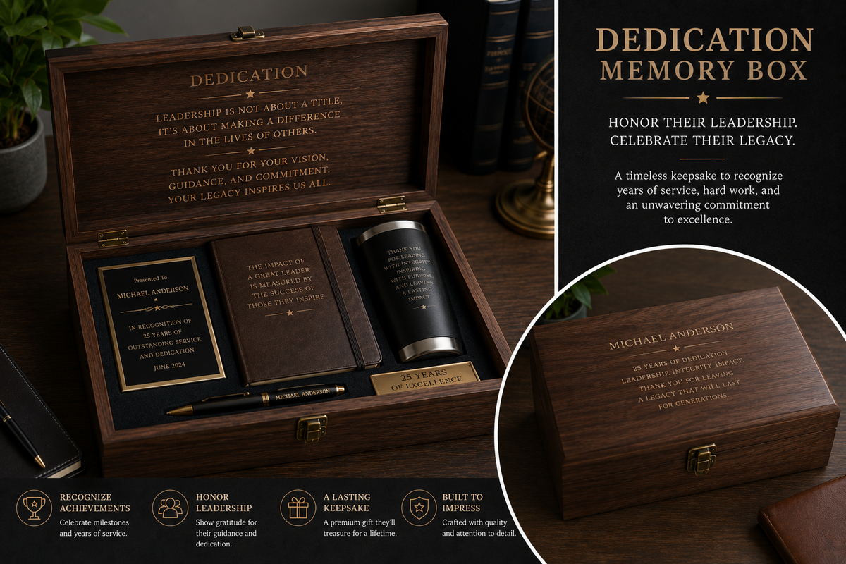 XL Wooden Memory Box