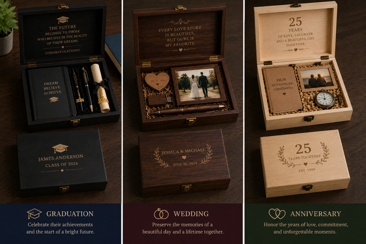 XL Wooden Memory Box