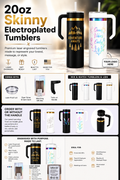 20oz Skinny Electroplated Tumblers