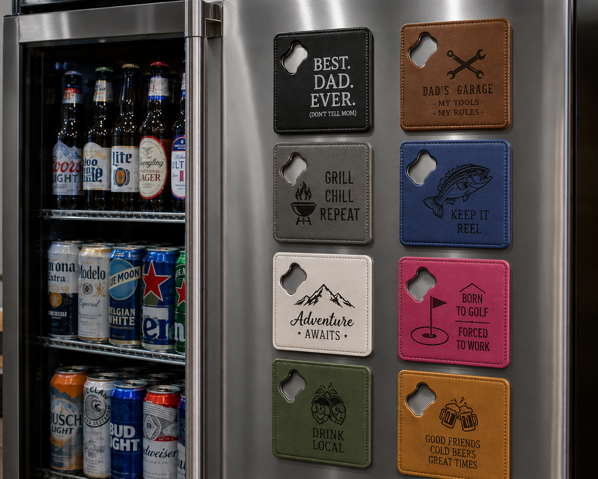 Personalized Magnetic Bottle Opener Coaster | Custom Gift
