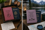 Personalized Passport Wallet | Custom Travel Gift