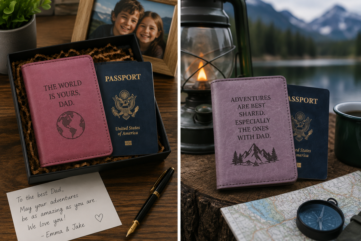 Personalized Passport Wallet | Custom Travel Gift