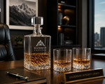 Personalized Rectangular Whiskey Decanter | 750ML Engraved Bourbon Gift