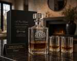 Personalized Square Whiskey Decanter | 750ML Engraved Gift