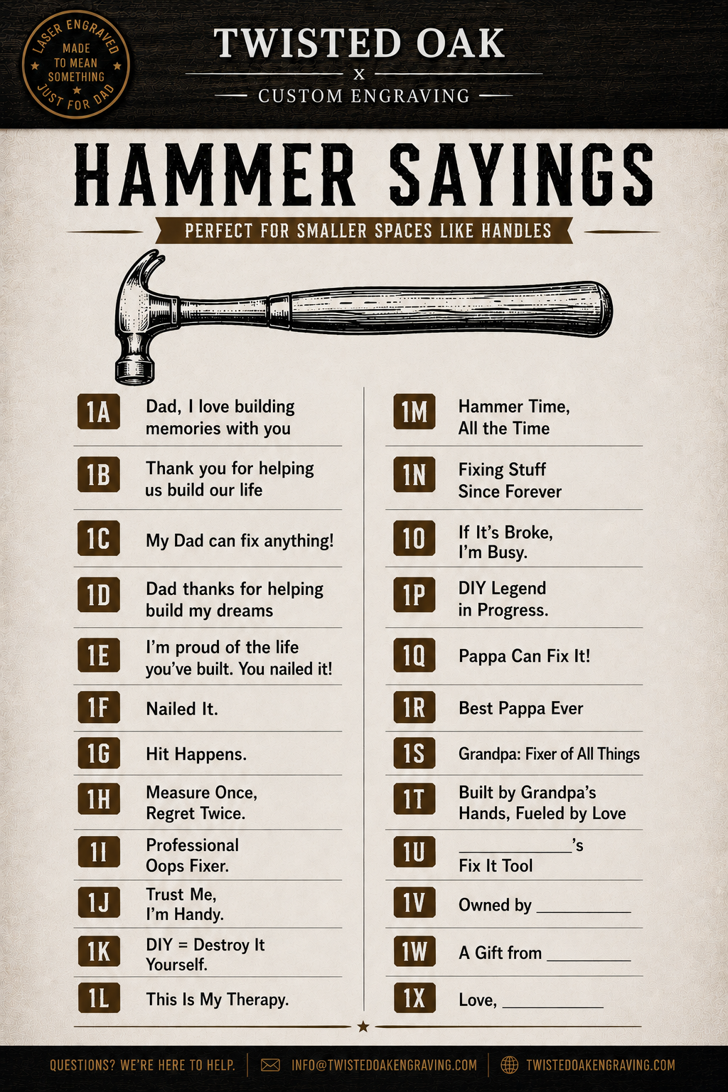 Engraving option