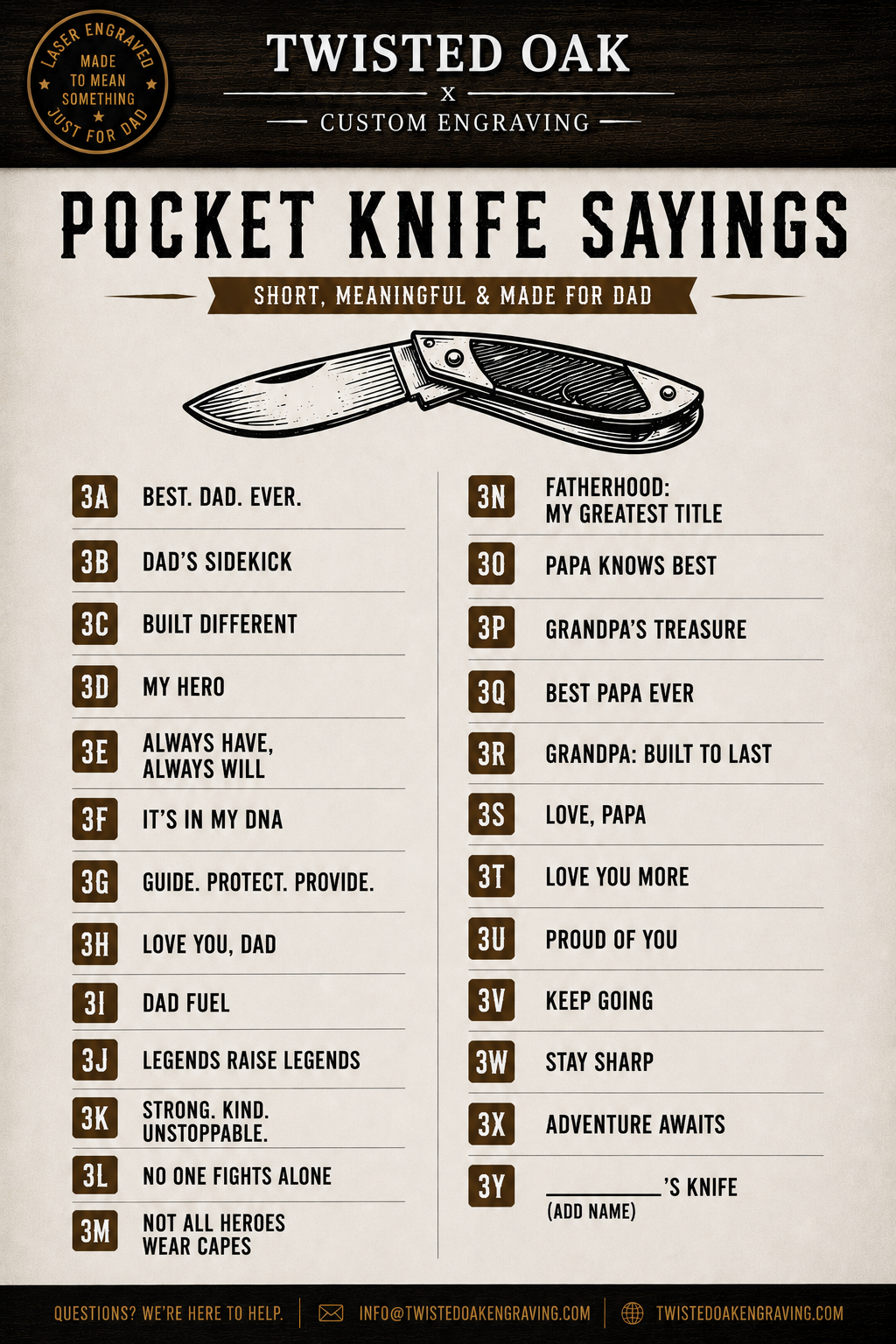 Engraving option