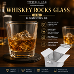 Personalized Whiskey Rocks Glass | 8oz Bourbon Glass