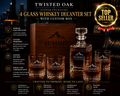 Wood Decanter and 4 Glass Box — XL Walnut · A Keepsake Worth Keeping