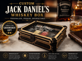 Handmade Jack Daniel’s Mini Bottle Display Box — Crafted for Collectors & Whiskey Lovers