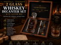 Wood Decanter and 2 Glass Gift Box - L  · A Keepsake Worth Keeping