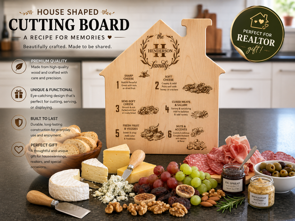 House-Shaped Cutting Board
