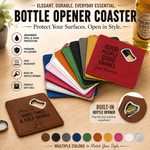 Personalized Magnetic Bottle Opener Coaster | Custom Gift