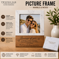 Marble & Acacia Wood Picture Frame