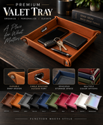 Personalized Valet Tray | Snap-Together Desk & Nightstand Organizer