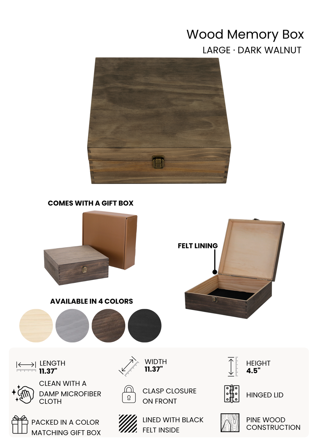 Wood Decanter and 2 Glass Gift Box - L  · A Keepsake Worth Keeping