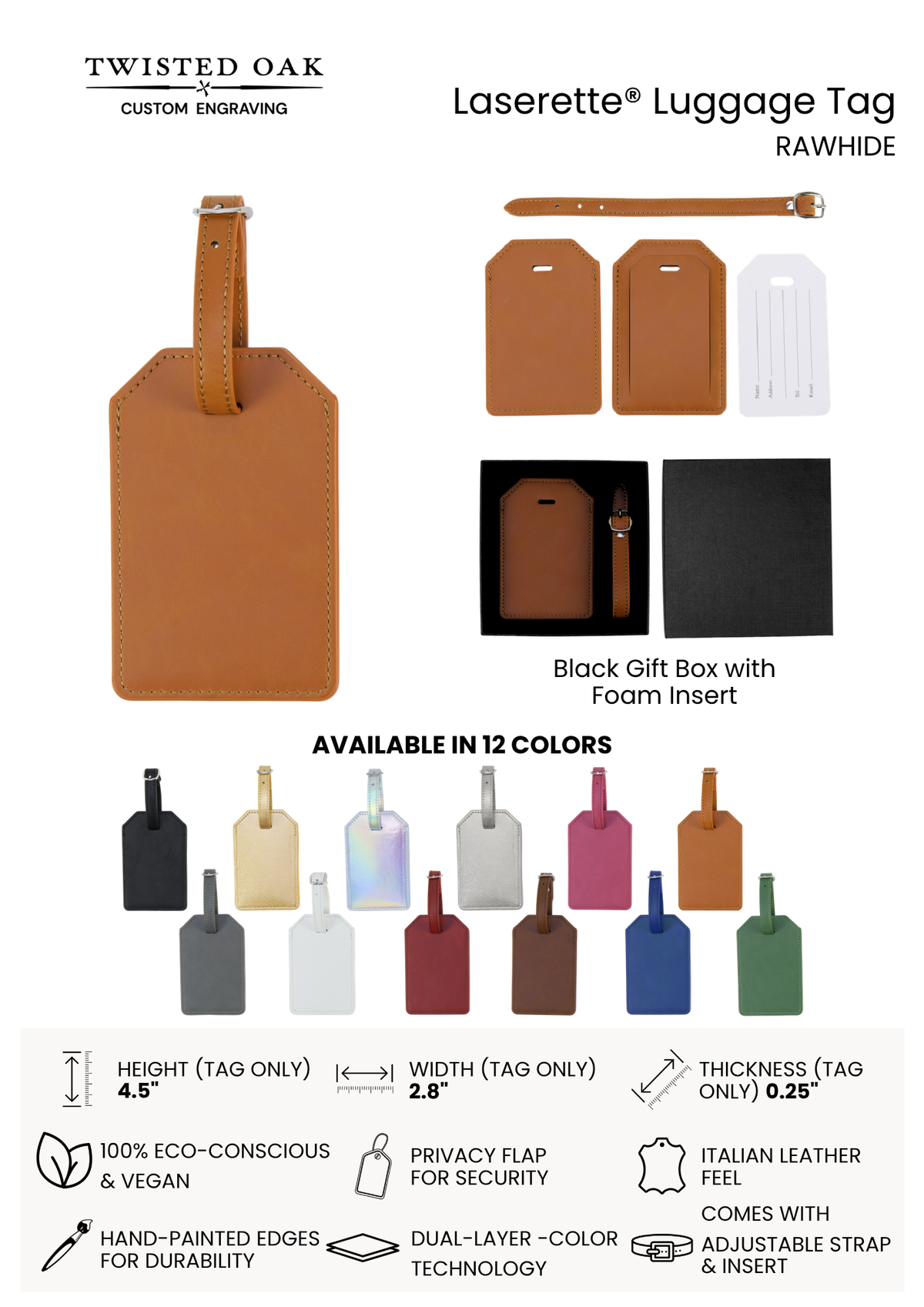 Personalized Luggage Tag | Custom Travel Gift