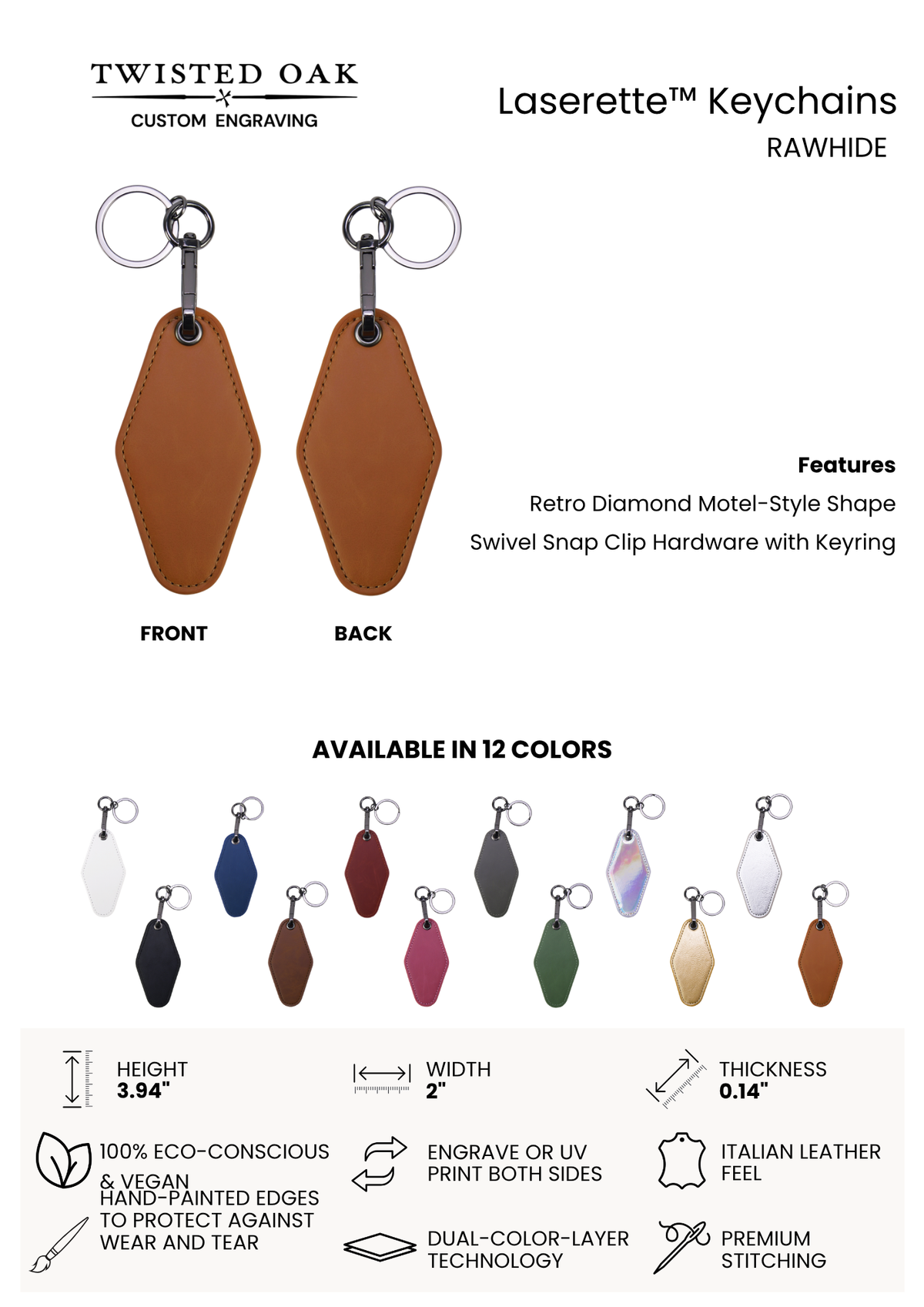 Personalized Keychain & Bag Tag | Custom Gift