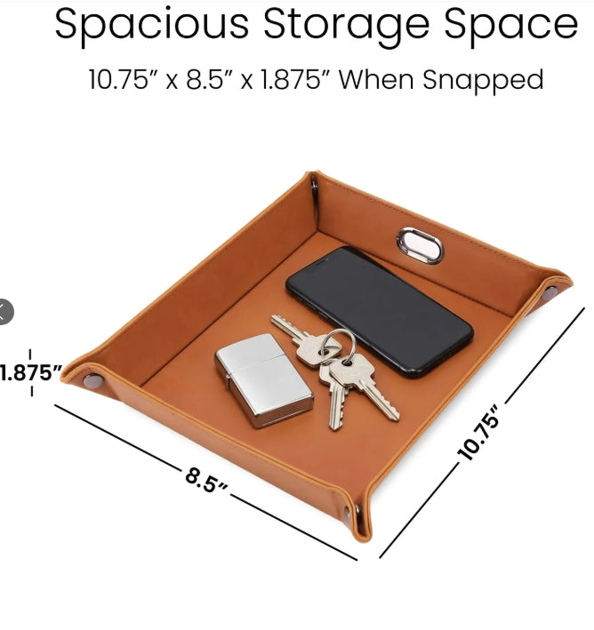 Personalized Valet Tray | Snap-Together Desk & Nightstand Organizer